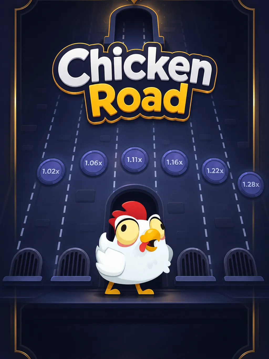 Chicken Road Oyunu - Tavuk artan çarpanla yolu geçiyor